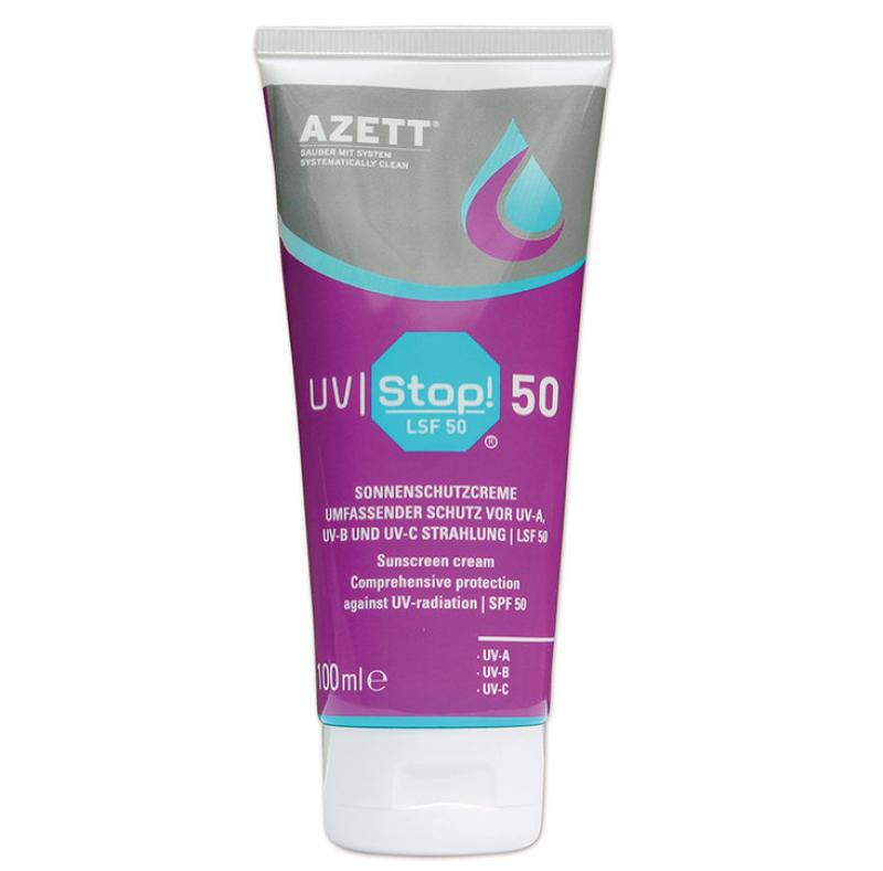 AKTION 25 x Azett UV-Stop Sonnenschutzcreme LSF 50